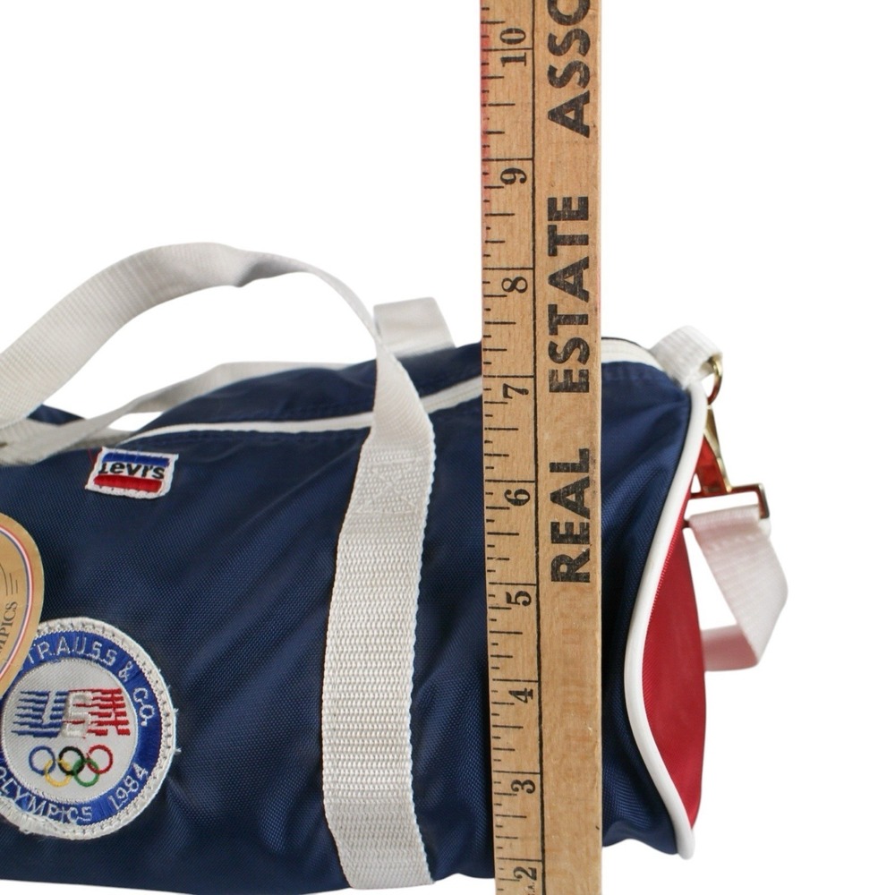 Vintage Levi's 1984 USA Olympics Duffle Bag Navy Red White Gym NWT - Picture 4 of 6